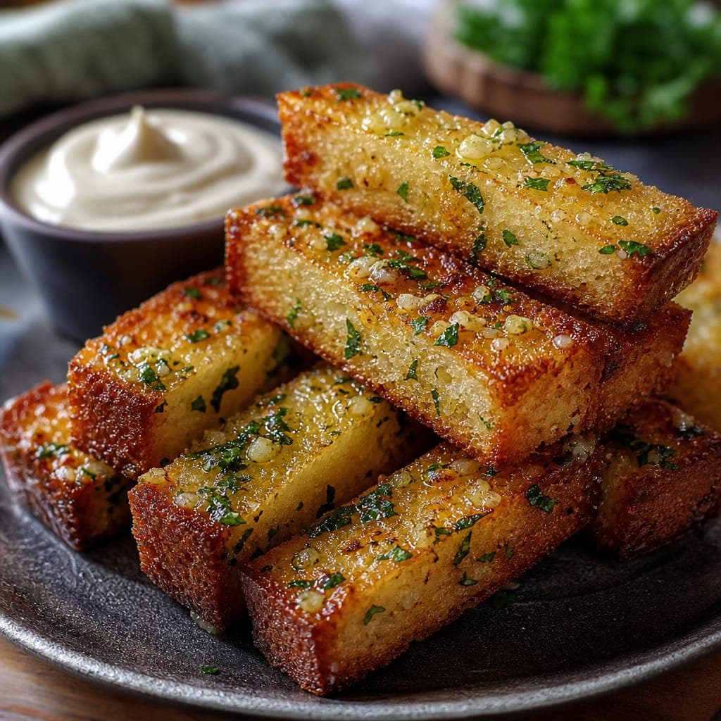 Гренки чесночные в кафе пляжного клуба Ки Кки